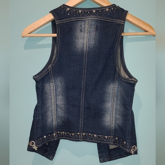 Extasy Western Denim open vest  , S - Picture 8 of 9
